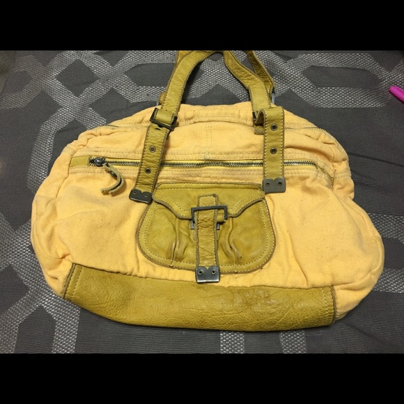 Vintage Sissi Rossi yellow satchel bag - Picture 1 of 4